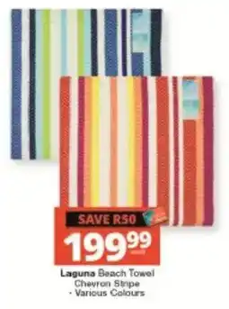 Checkers Hyper Laguna Beach Towel Chevron Stripe offer