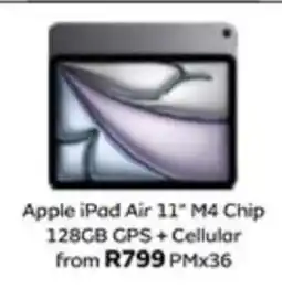 MTN Apple iPad Air 11" M4 Chip 128GB GPS + Cellular offer