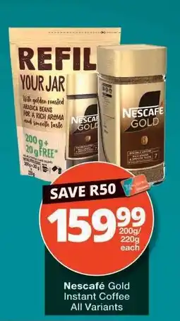 Checkers NESCAFÉ GOLD INSTANT COFFEE offer