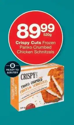 Checkers Crispy Cuts Frozen Panko Crumbed Chicken Schnitzels offer