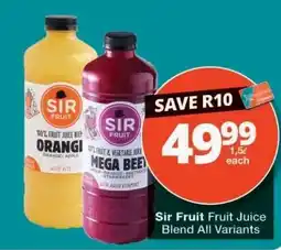 Checkers Sir Fruit Fruit Juice Blend All Variants offer