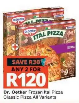Checkers Dr. Oetker Frozen Ital Pizza offer