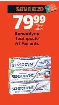 Checkers SENSODYNE TOOTHPASTE offer
