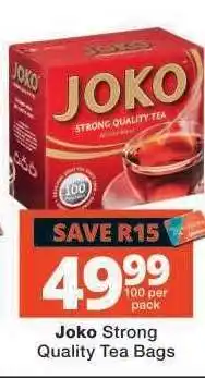 Checkers Joko Strong Quality Tea Bags offer