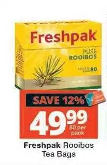 Checkers Freshpak Rooibos Tea Bags offer