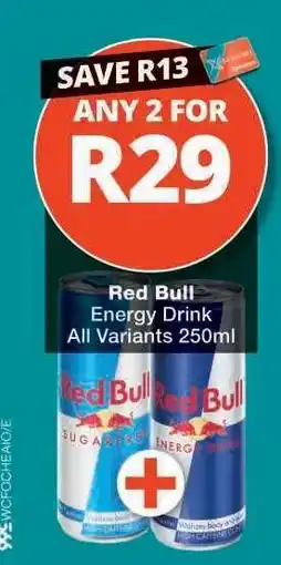 Checkers Red Bull Energy Drink offer