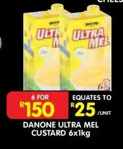 Shoprite DANONE ULTRA MEL CUSTARD 6x1kg offer