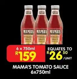 Shoprite MAMA'S TOMATO SAUCE 6x750ml offer