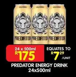 Shoprite PREDATOR ENERGY DRINK 24x500ml offer