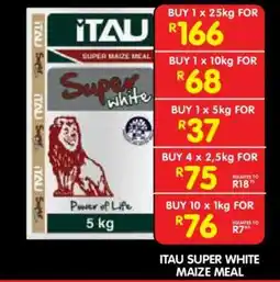 Shoprite ITAU SUPER WHITE MAIZE MEAL offer