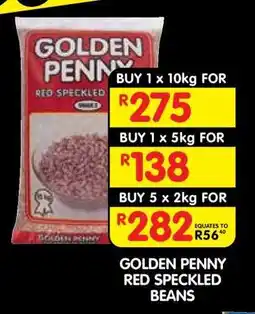 Shoprite GOLDEN PENNY RED SPECKLED BEANS offer