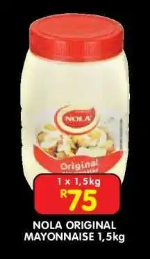 Shoprite NOLA ORIGINAL MAYONNAISE 1,5kg offer