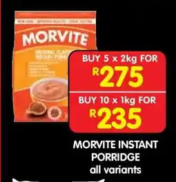 Shoprite MORVITE INSTANT PORRIDGE offer