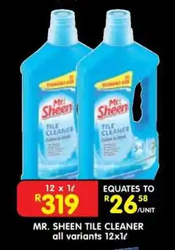 Shoprite Mr. Sheen Tile Cleaner offer