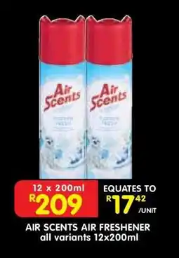 Shoprite AIR SCENTS AIR FRESHENER offer