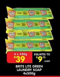 Shoprite BRITE LITE GREEN LAUNDRY SOAP 4x500g offer
