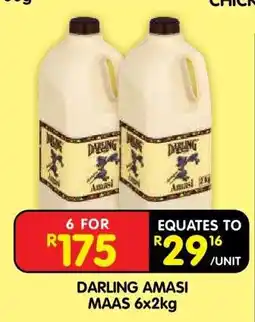 Shoprite DARLING AMASI MAAS 6x2kg offer