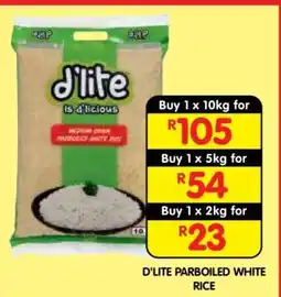 Shoprite D'LITE PARBOILED WHITE RICE offer