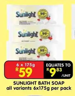 Shoprite SUNLIGHT BATH SOAP offer