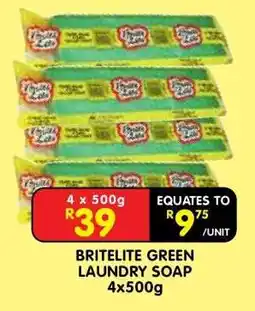 Shoprite BRITELITE GREEN LAUNDRY SOAP 4x500g offer