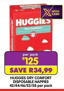 Shoprite Huggies Dry Comfort Disposable Nappies offer