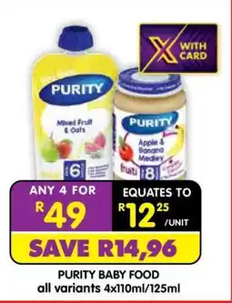Shoprite Purity Baby Food offer