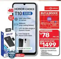 Pick n Pay Honor Choice T10 32GB offer