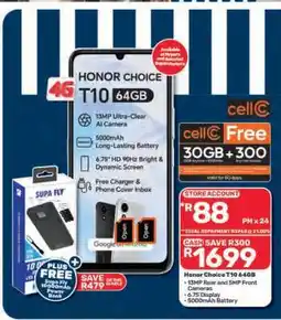Pick n Pay Honor Choice T10 64GB offer