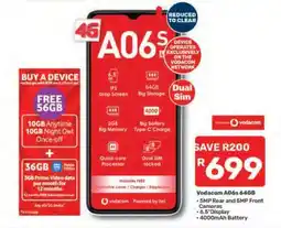 Pick n Pay Vodacom A06s 64GB offer