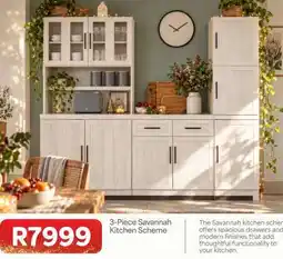 OK Furniture 3-Piece Savannah Kitchen Scheme offer