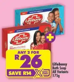 Shoprite Lifebuoy Bath Soap All Variants 175g offer
