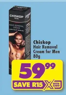 Shoprite Chiskop Hair Removal Cream for Men 80g offer