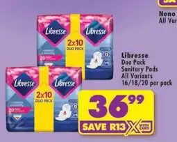 Shoprite Libresse Duo Pack offer