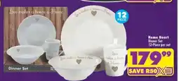 Shoprite HOME HEART DINNER SET offer