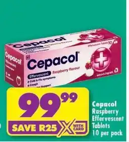 Shoprite Cepacol Raspberry Effervescent Tablets 10 per pack offer