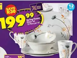 Shoprite SPRING FLOWER DINNER SET offer
