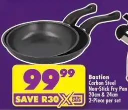 Shoprite Bastion Carbon Steel Non-Stick Fry Pan offer