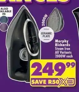 Shoprite Morphy Richards Steam Iron offer