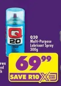 Shoprite Q20 Multi-Purpose Lubricant Spray 300g offer