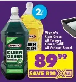 Shoprite Wynn’s Cleen Green All Purpose Cleaner Refill offer