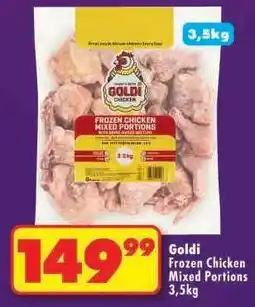 Shoprite GOLDI FROZEN CHICKEN MIXED PORTIONS 3,5kg offer