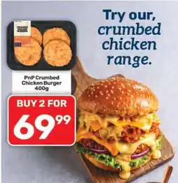 Pick n Pay PnP Crumbed Chicken Burger 400g offer