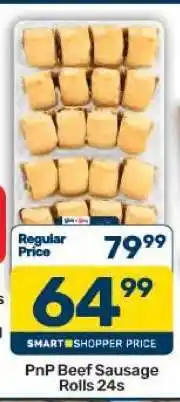 Pick n Pay PnP Beef Sausage Rolls 24s offer