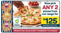Pick n Pay ANY 2 pizzas from our range offer