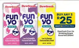 Pick n Pay Dewfresh Fun-Yo Drinking Snack Assorted 200ml offer