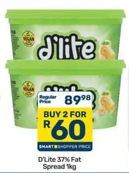 Pick n Pay D'LITE 37% FAT SPREAD 1kg offer