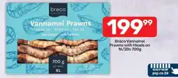 Pick n Pay Breco Vannamei Prawns with Heads on 16/20s 700g offer