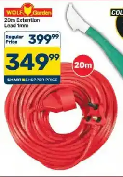 Pick n Pay WOLF Garden 20m Extention Lead 1mm offer