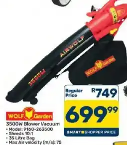 Pick n Pay WOLF Garden 3500W Blower Vacuum offer
