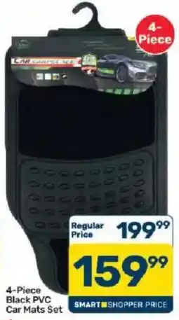 Pick n Pay Car Surface Ice 4-Piece Black PVC Car Mats Set offer